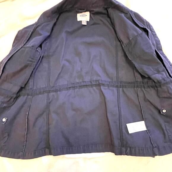 Old Navy Blue Zip Up Windbreaker Field Jacket Women's Extra Small - Picture 5 of 13
